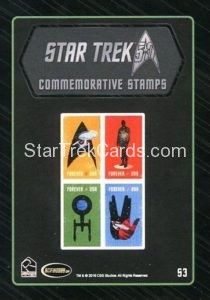 Star Trek 50th Anniversary Trading Card S3 Back