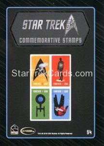 Star Trek 50th Anniversary Trading Card S4 Back