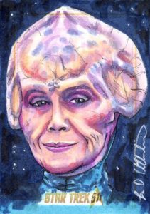 Star Trek 50th Anniversary Trading Card Sketch Brad Utterstrom