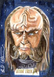 Star Trek 50th Anniversary Trading Card Sketch Brad Utterstrom Alternate