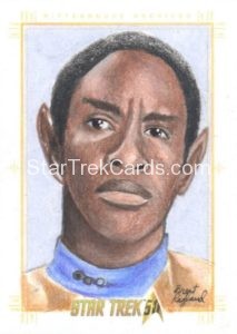 Star Trek 50th Anniversary Trading Card Sketch Brent Ragland Alternate