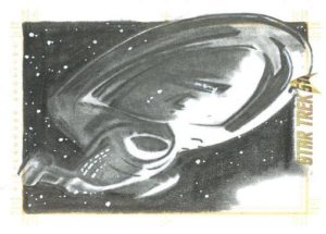 Star Trek 50th Anniversary Trading Card Sketch Francois Chartier