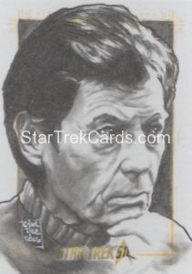 Star Trek 50th Anniversary Trading Card Sketch Francois Chartier Alternate