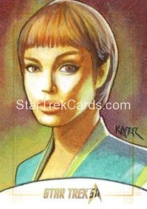 Star Trek 50th Anniversary Trading Card Sketch Frank Kadar