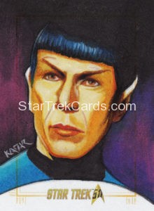 Star Trek 50th Anniversary Trading Card Sketch Frank Kadar Alternate