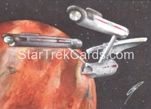 Star Trek 50th Anniversary Trading Card Sketch Gabe Farber Alternate