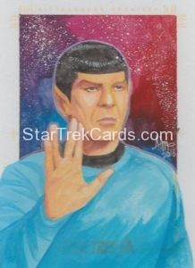 Star Trek 50th Anniversary Trading Card Sketch Irma Ahmed Alternate 1