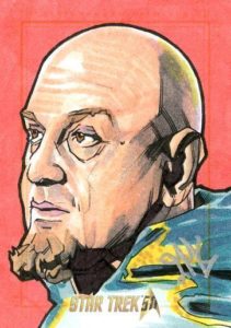 Star Trek 50th Anniversary Trading Card Sketch Jason Kemp Alternate