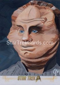 Star Trek 50th Anniversary Trading Card Sketch Jeff Mallinson Alternate