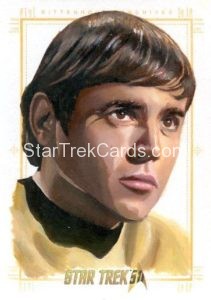 Star Trek 50th Anniversary Trading Card Sketch Kevin Graham