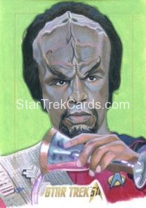 Star Trek 50th Anniversary Trading Card Sketch Kris Penix