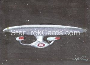 Star Trek 50th Anniversary Trading Card Sketch Kristin Allen