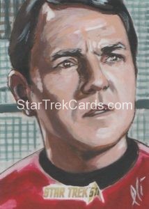 Star Trek 50th Anniversary Trading Card Sketch Lee Lightfoot Alternate