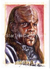 Star Trek 50th Anniversary Trading Card Sketch Mick Matt Glebe