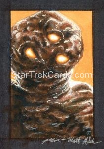 Star Trek 50th Anniversary Trading Card Sketch Mick Matt Glebe Alternate