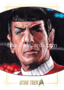 Star Trek 50th Anniversary Trading Card Sketch Mike James Alternate