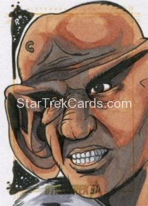 Star Trek 50th Anniversary Trading Card Sketch Rich Molinelli Alternate
