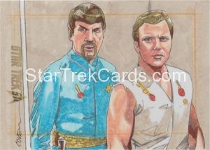 Star Trek 50th Anniversary Trading Card Sketch Roy Cover Alternate