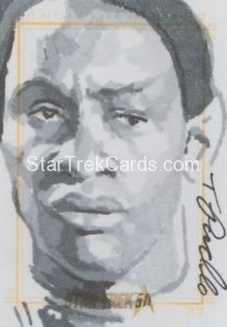 Star Trek 50th Anniversary Trading Card Sketch Tanner Padlo Alternate