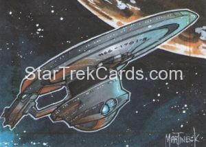 Star Trek 50th Anniversary Trading Card Sketch Warren Martineck