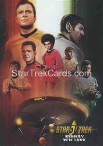 Star Trek 50th Mission New York Trading Card Bridge Crew