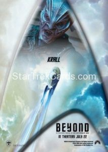 Star Trek Beyond Promo Set Trading Card Krall Back