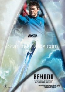 Star Trek Beyond Promo Set Trading Card McCoy Back