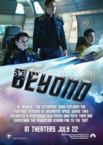 Star Trek Beyond Promo Set Trading Card Promotional Kirk Jaylah Spock Back