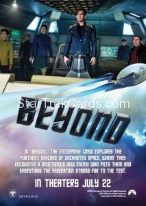 Star Trek Beyond Promo Set Trading Card Promotional USS Enterprise Back