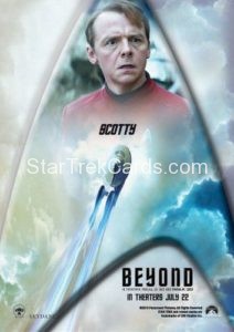 Star Trek Beyond Promo Set Trading Card Scotty Back