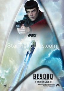 Star Trek Beyond Promo Set Trading Card Spock Back