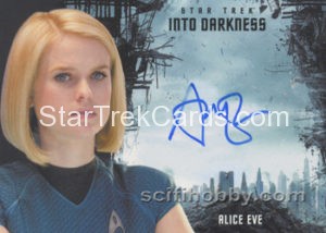 Star Trek Beyond Trading Card Autograph Alice Eve