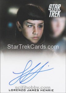 Star Trek Beyond Trading Card Autograph Lorenzo James Henrie 1