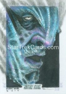 Star Trek Beyond Trading Card Sketch Danny Silva Alternate