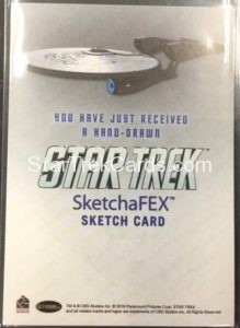 Star Trek Beyond Trading Card Sketch Roy Cover Back