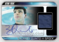 Star Trek Beyond Trading Card Zachary Quinto Autograph Relic Card