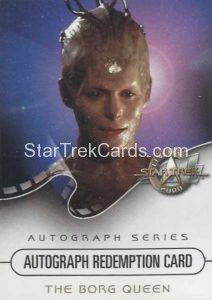 Star Trek Cinema 2000 Trading Card Autograph Redemption Alice Krige