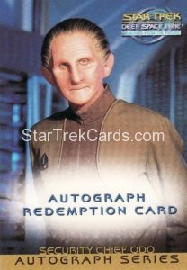 Star Trek Deep Space Nine Memories From The Future Redemption Card Rene Auberjonois