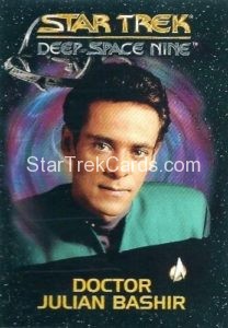 Star Trek Deep Space Nine Playmates Action Figure Cards Doctor Julian Bashir