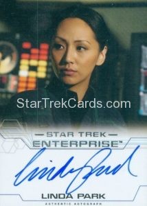 Star Trek Enterprise Season Four Trading Card Autograph Linda Park
