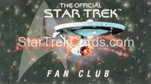 Star Trek First Contact Trading Card Fan Club