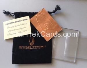 Star Trek Generations 1994 Copper Trading Card Alternate View