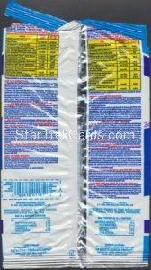 Star Trek Hostess Frito Lay Package Back