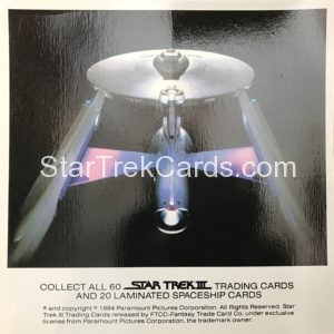 Star Trek III The Search for Spock Trading Card USS Enterprise Promo