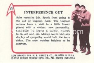 Star Trek Leaf European Trading Card Back 28