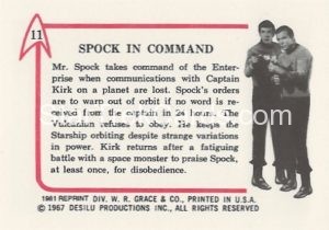 Star Trek Leaf Reprint B W Back Version Back 11