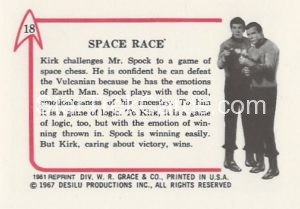 Star Trek Leaf Reprint B W Back Version Back 18