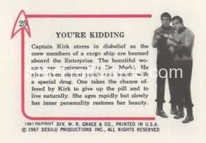 Star Trek Leaf Reprint B W Back Version Back 25