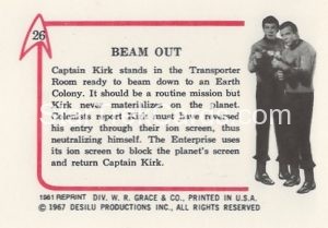 Star Trek Leaf Reprint B W Back Version Back 26