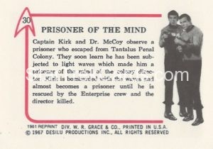 Star Trek Leaf Reprint B W Back Version Back 30